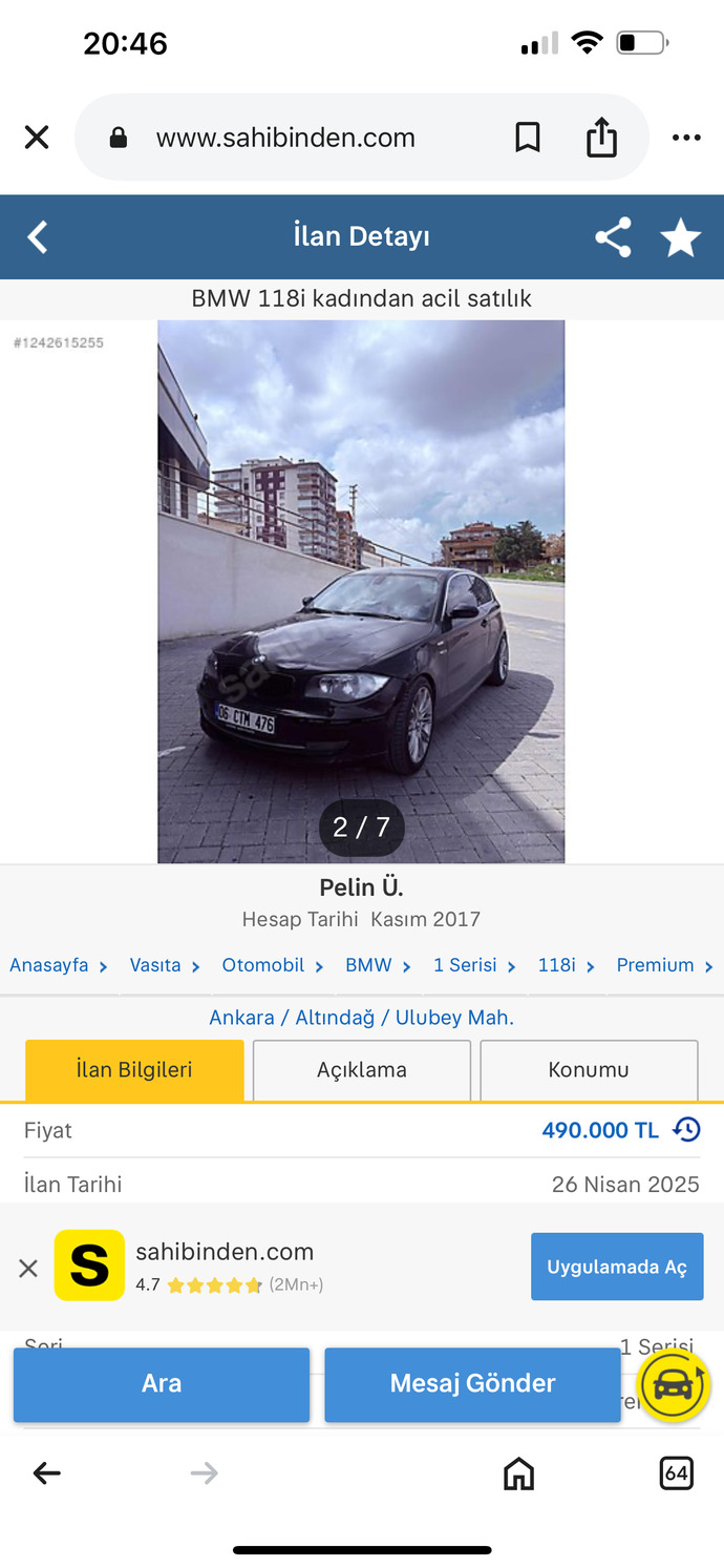 BMW 118 i , 116 i alınır mı?