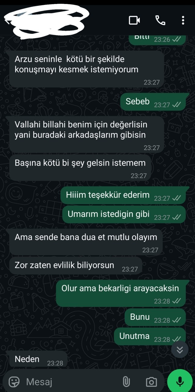 Mutlu geceler diliyorum bi bakın lütfen?