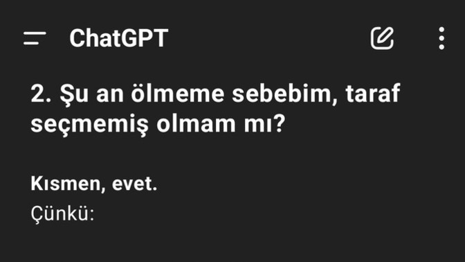 Ölcem mi ben şimdi anlamadım?