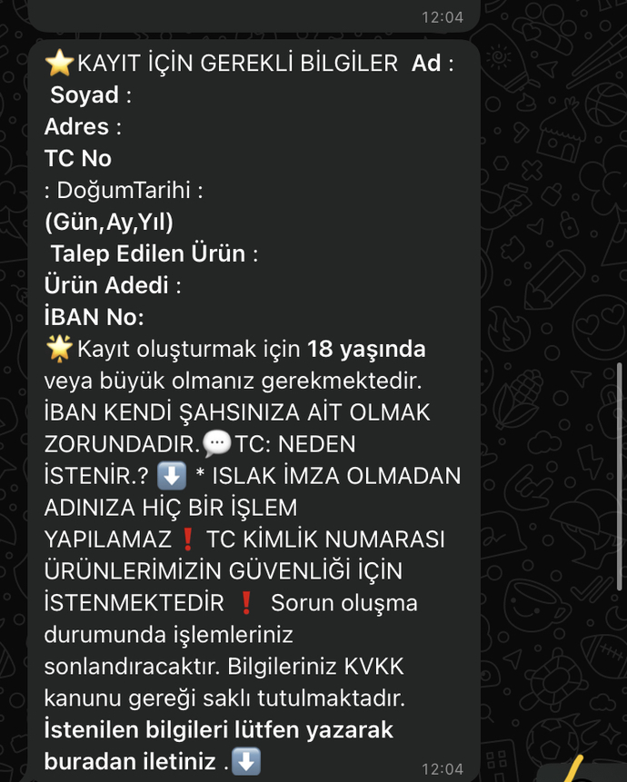 İşkur evde paketleme güven olur mu sizce bilgilerim isteniyor?