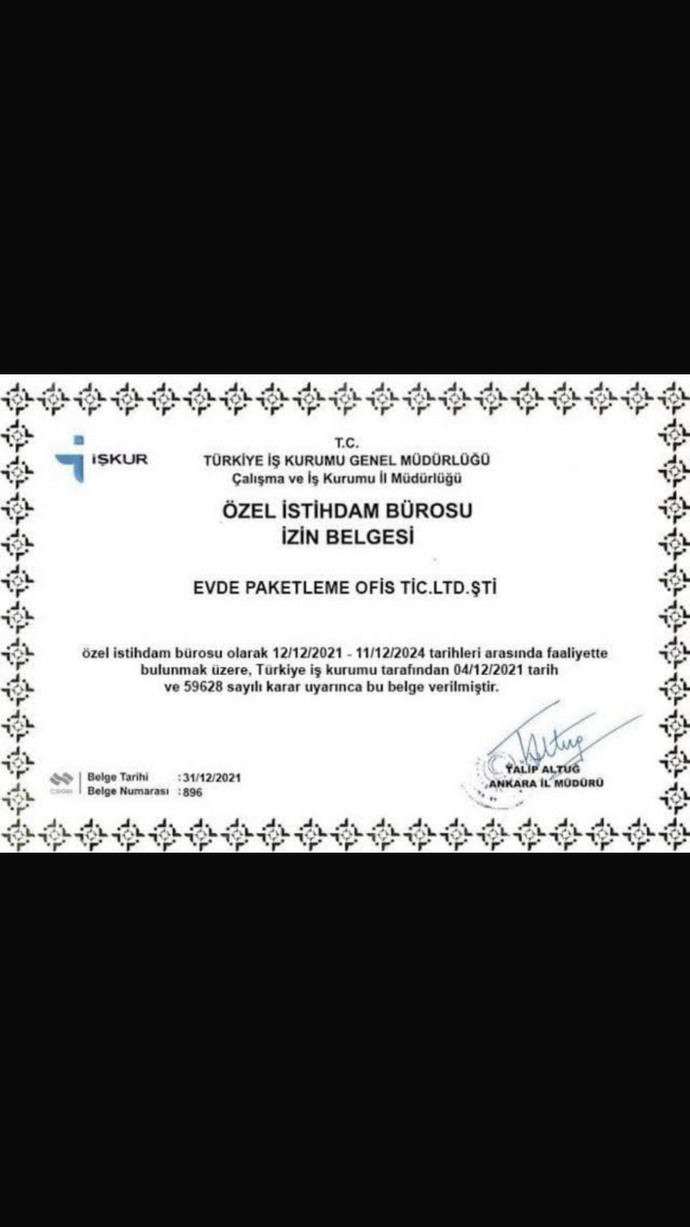 İşkur evde paketleme güven olur mu sizce bilgilerim isteniyor?