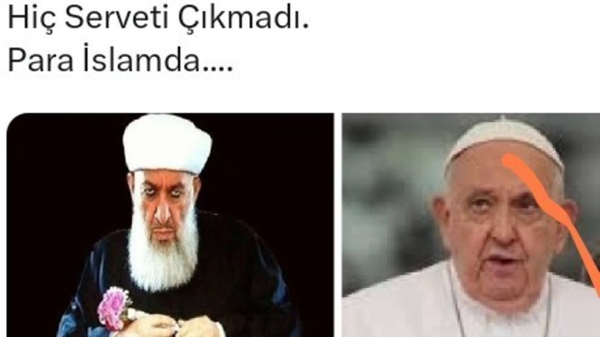 Biri papa biri cemaat lideri burada bir terslik yok mu?