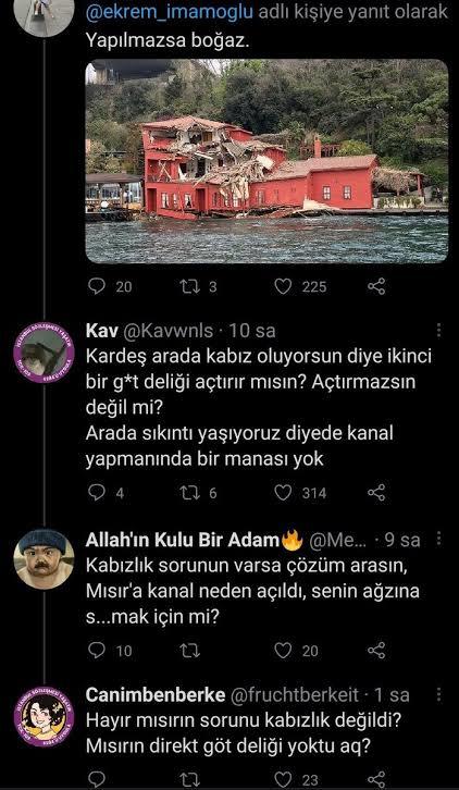 Kanal İstanbul  projesini destekliyor musunuz?