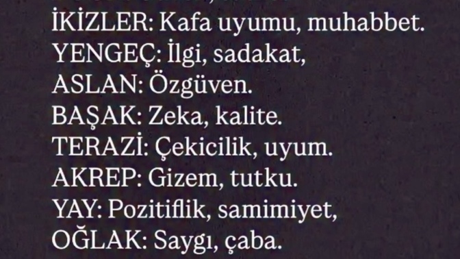 Sen karşı cinste ne ararsın?