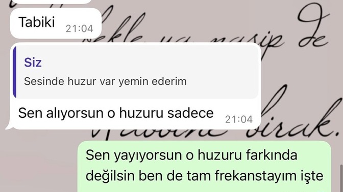 Bu konuşmada flörtleşme var mı?
