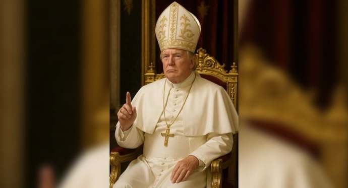 Trump yapay zekayla kendini Papa yaptı. Siz dini bir lider mi olmak isterdiniz yoksa siyasi bir lider mi?