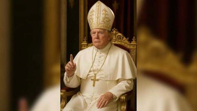 Trump yapay zekayla kendini 'Papa' yaptı. Siz dini bir lider mi olmak isterdiniz yoksa siyasi bir lider mi?