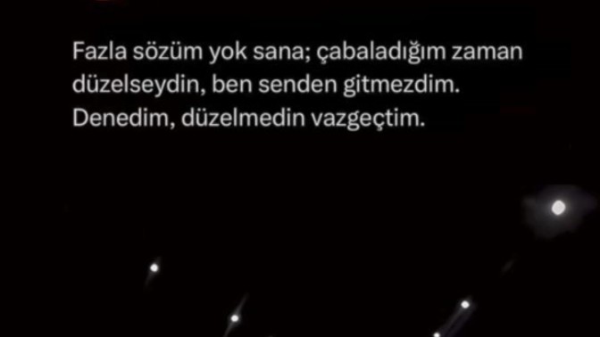 Keskin vazgecişleriniz oldu mu?