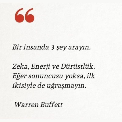 Bir insanda hangi özellikleri ararsınız?