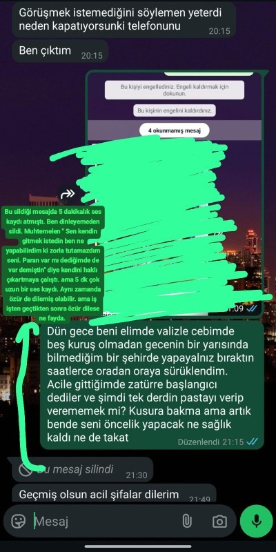 Erkek arkadaşımdan ayrıldım, son yazdığım mesajlardan sonra ne hissediyordur?
