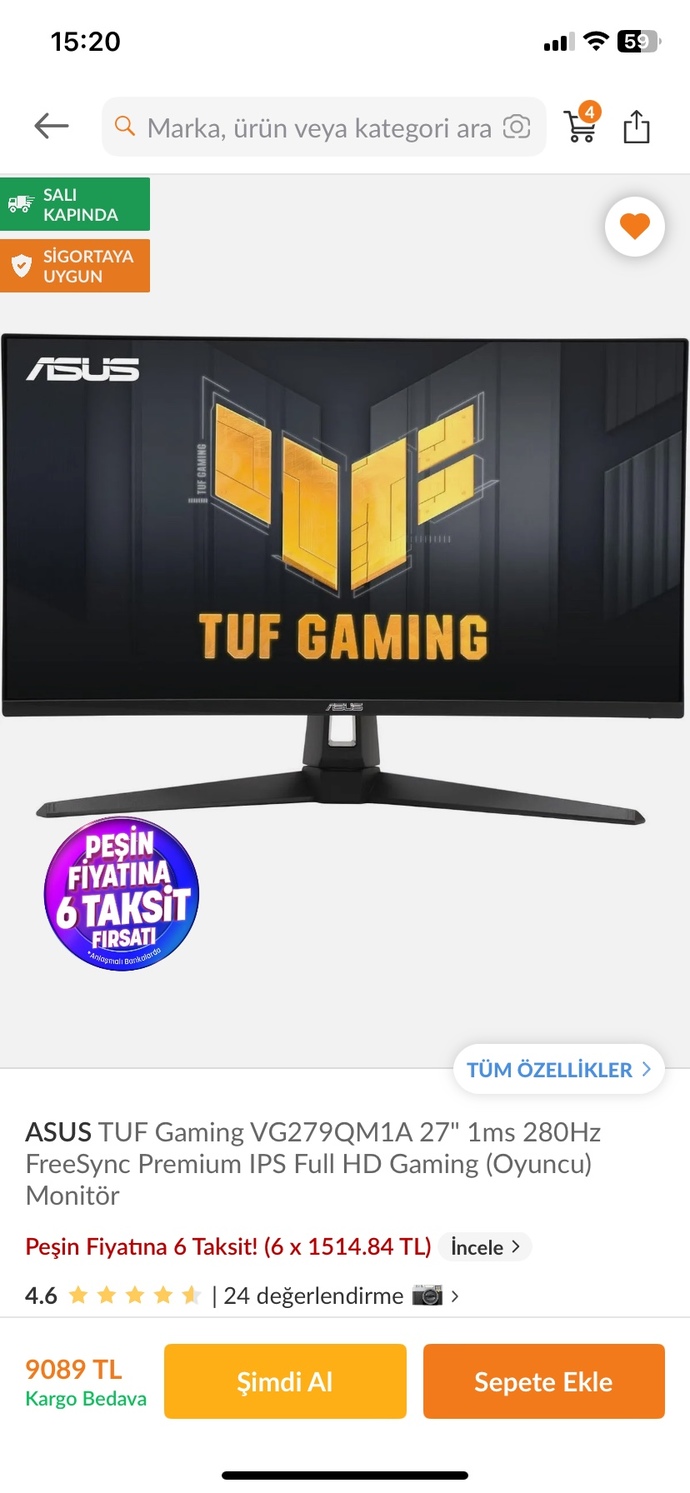 Fps oyunları için monütor?