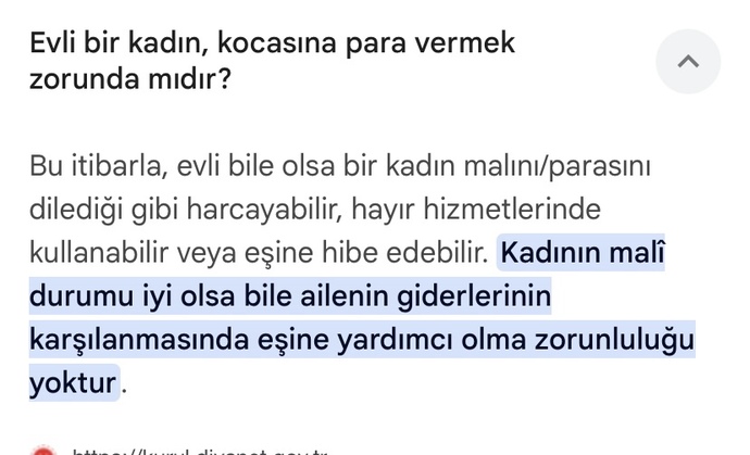 Evli kadın durumu iyi olsa bile kocasına para vermek zorunda değildir yargıtayın kararı sizce nasıl erkekler?