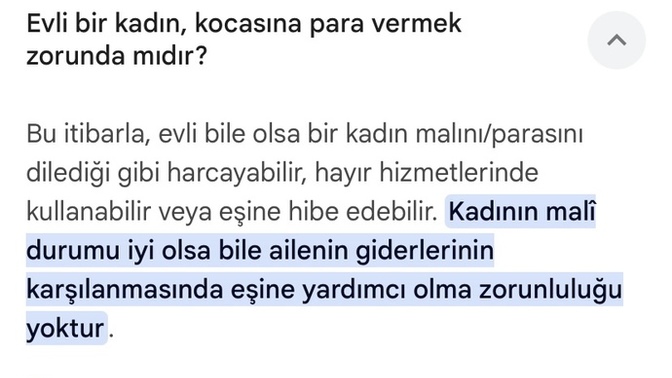 Evli kadın durumu iyi olsa bile kocasına para vermek zorunda değildir yargıtayın kararı sizce nasıl erkekler?