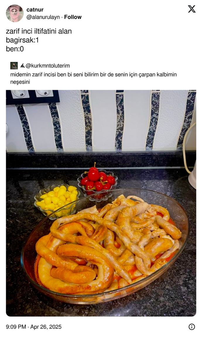 Midenizin zarif incisi kalbinizin neşesi olan bir yemek var mı?