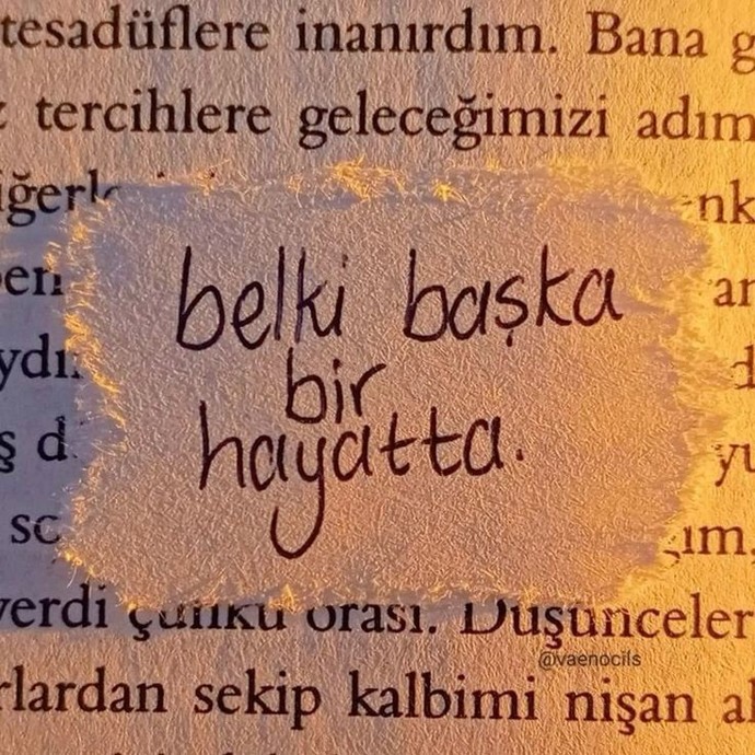 Belki başka bir hayatta kendime bu kadar yabancılaşmazdım.