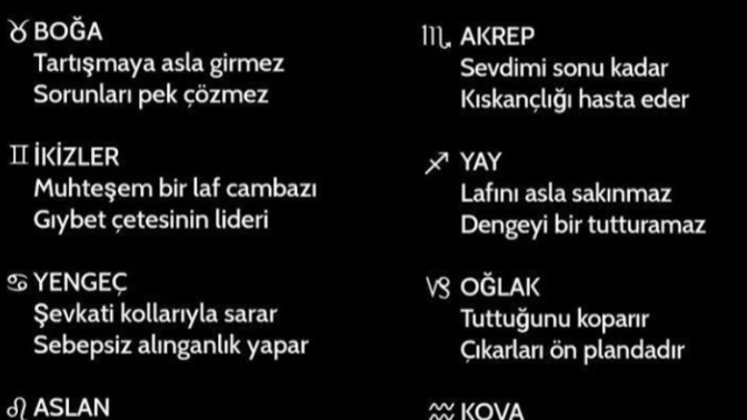 Burcunuzun bir tatlı bir ekşi özelliği neymiş buyrun 🙃?