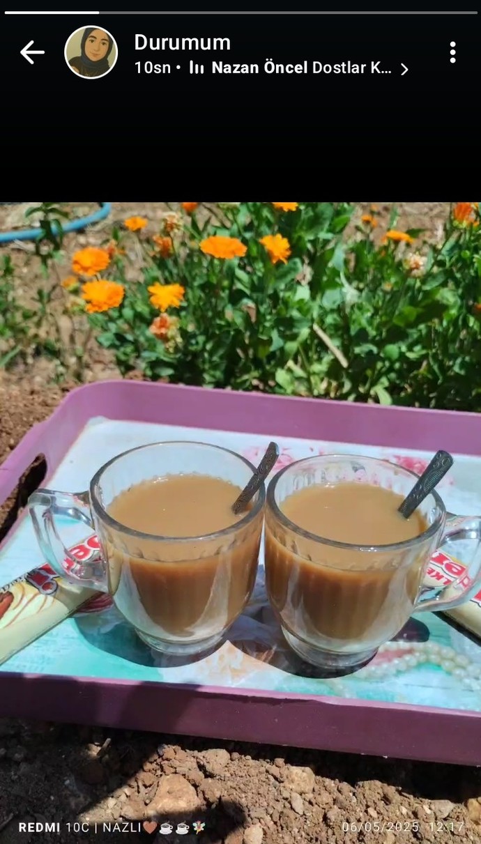 Yırtarım dağları fincanlara sığmam taşarım 🤎☕