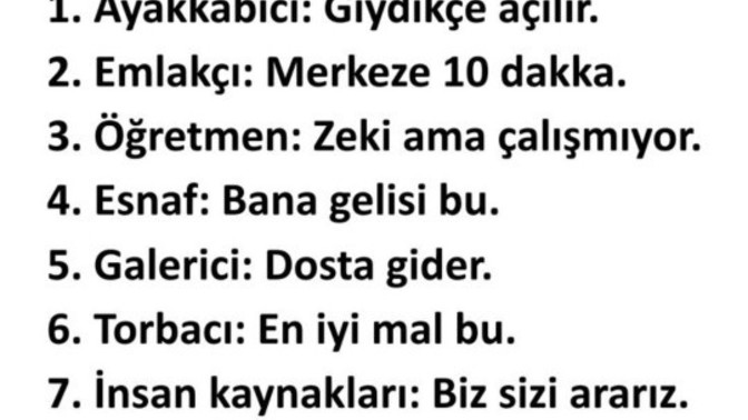 Bir meslek yalanı söyleyecek olsanız bu ne olurdu?