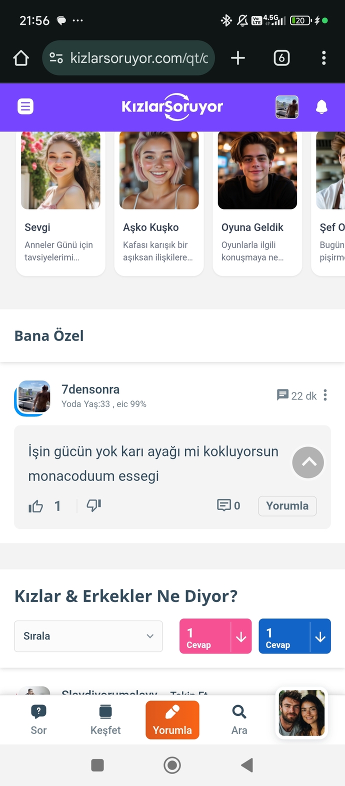 Bu ne üst üste ayak görüyoruz bugün ayak paylaşma günü mü?