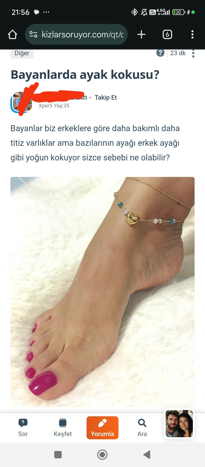 Bu ne üst üste ayak görüyoruz bugün ayak paylaşma günü mü?