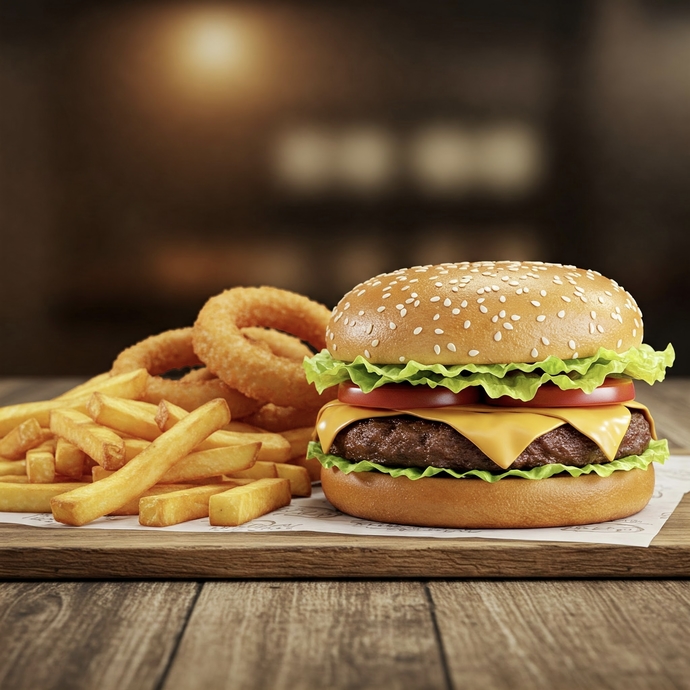 Hamburgerin Yanına Patates Kızartması mı Yoksa Soğan Halkası mı Tercih Edersiniz?