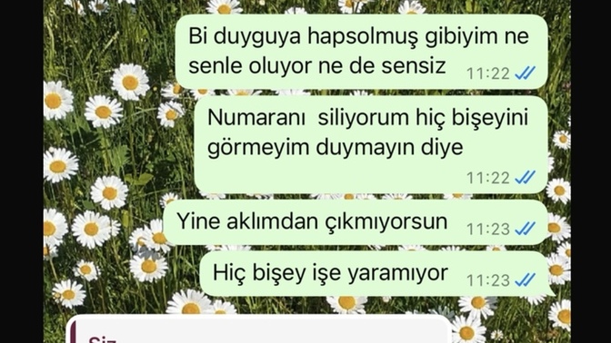 Arkadaşlar exime mesaj attım barıştık kötümü yapmışım?