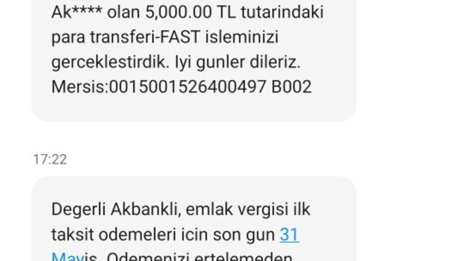 Bu mesaj bankadan geldi ne anlama geliyor?