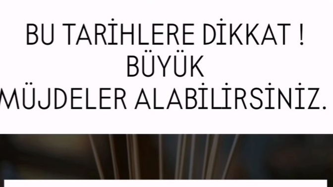 Hangi tarihte müjde alacaksınız?