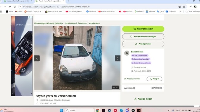 Bedava araba olur mu?