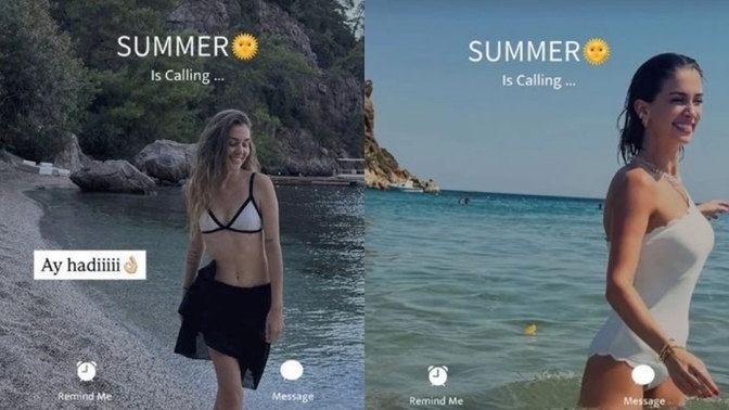 Instagram'ı esir alan 'Summer is calling' akımını siz de paylaştınız mı?