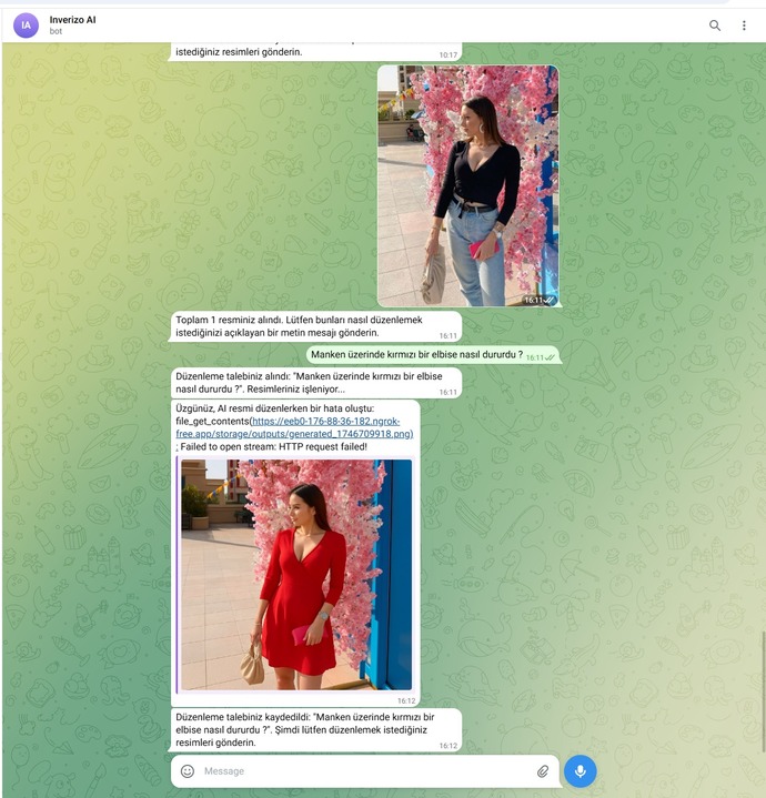 Telegram Botu Yaptım nasıl olmuş?
