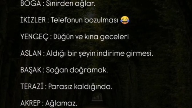 Burçlar neden ağlar?