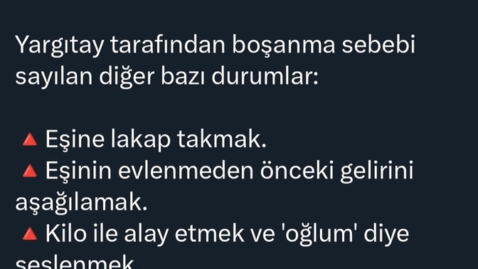 Eşine "şşştt, alooo" demek boşanma sebebi sayılabilir mi?