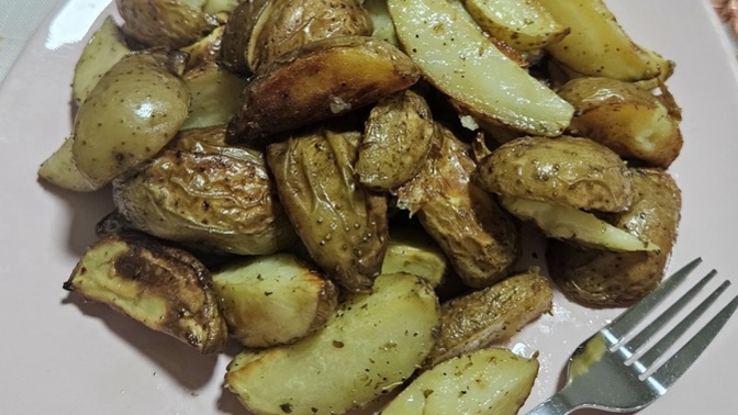 Fırında elma dilim patates severmisiniz?