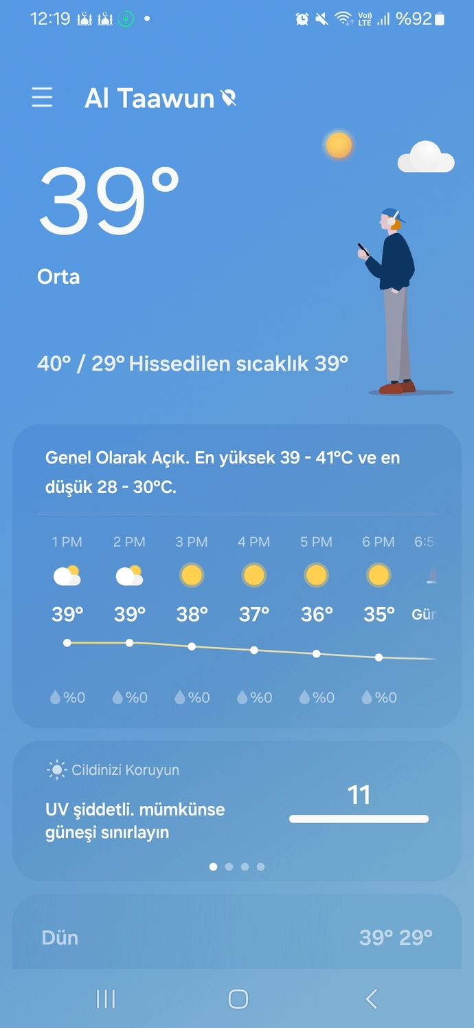 Sizin memlekette havalar nasıl?