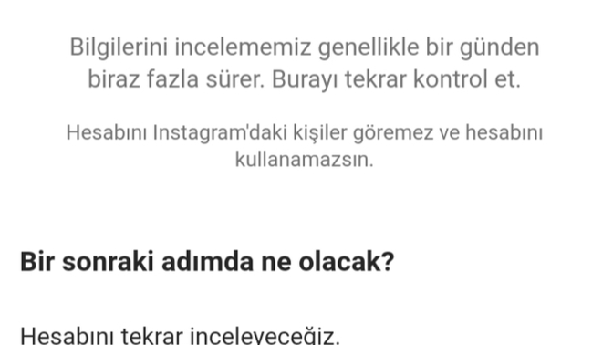 Instagram hesabım bu şekilde kaldı ne yapmam lazım?