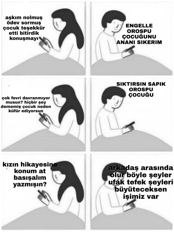 Aklınıza gelen bir erkek yalanı yazar mısınız?