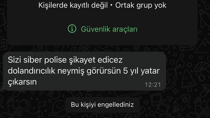 Mesaj atan dolandırıcı mı?