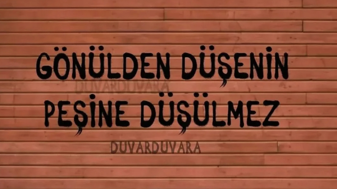 Gönülden düşenin peşine düşermişsiniz arkadaşlar?