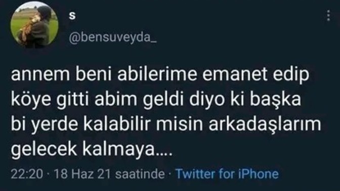 Kime emanet edildiniz?