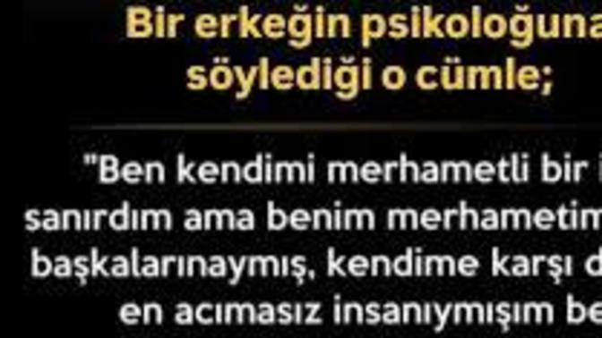 Merhametin kendine mi yoksa başkasına mı?