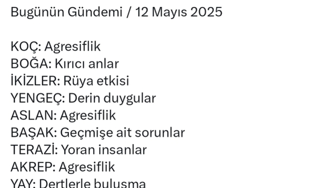 Burcuna göre bugünkü gündeminde ne var?