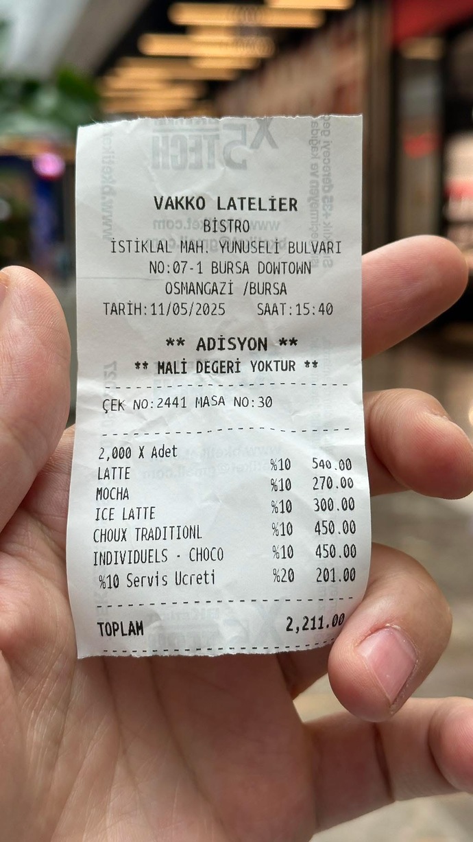 Bi cafeye bu kadar ücret ödemek normal midir?