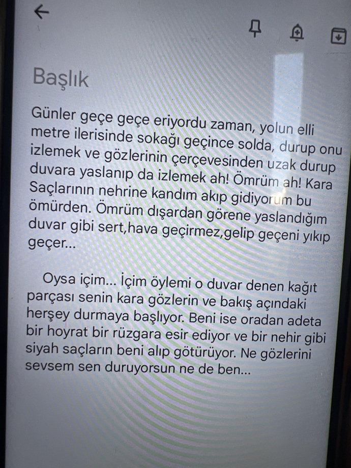 Birine aşk mektubu yazdın mı hiç?