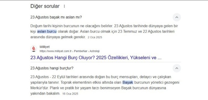 23 Ağustos hangi burç?