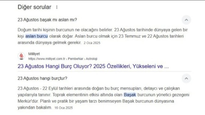 23 Ağustos hangi burç?