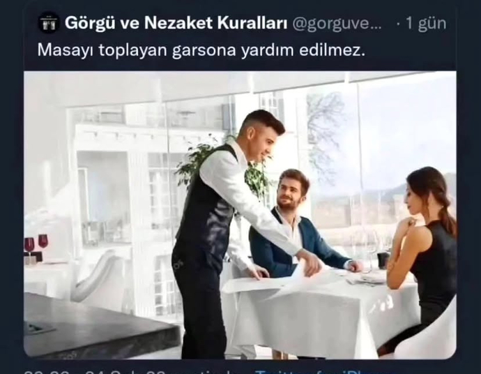 Garsona yardım eder misiniz?