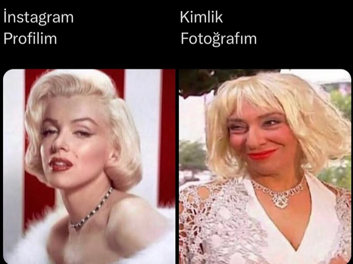 İnstagram’daki halinizle kimlik fotoğrafınızdaki haliniz arasında ne gibi farklar var?