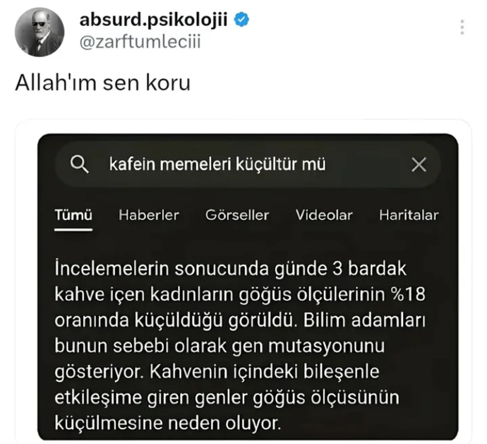 Günlük 3 bardak kahve göğüs küçülmesi yapar mı?