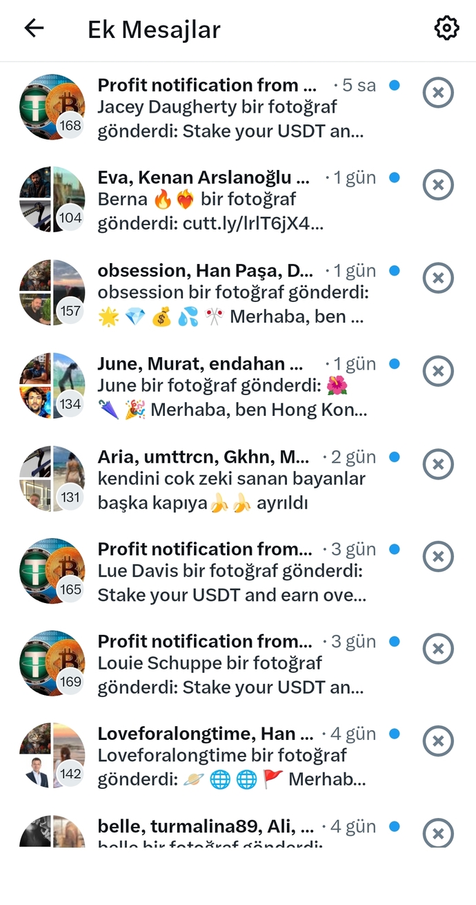 Xde sürekli gelen bu mesajlardan nasıl kurtulurum artık konrtolden çıktılar?